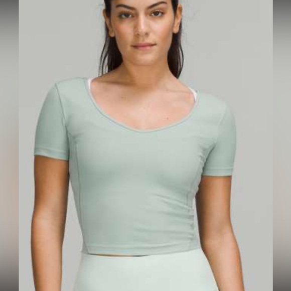 🤍Lululemon Align Light Green Crop Top - Picture 1 of 10